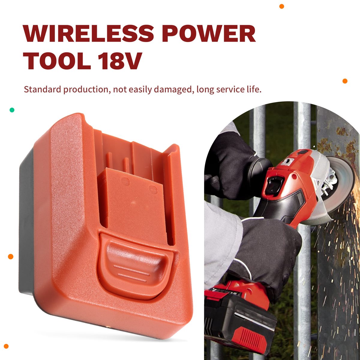 Power Tools Einhell - DT81 อะแดปเตอร์แปลงแบตเตอรี่รุ่นอัพเกรดสำหรับ Einhell เป็น Fein 18V
