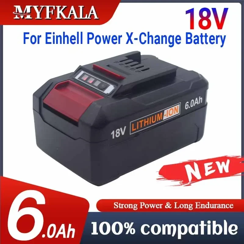 Power Tools Einhell - 6000mAh แบตเตอรี่ทดแทน EIN18C2 Li-Ion Batteria สําหรับ