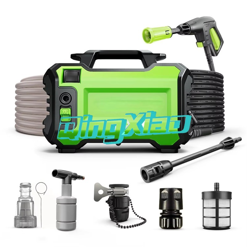Power Tools Portable - เครื่องฉีดน้ำแรงดันสูง 220V สำหรับล้างรถ แบบพกพา ใช้ทำความสะอาดบ้านได้ ประสิทธิภาพสูง