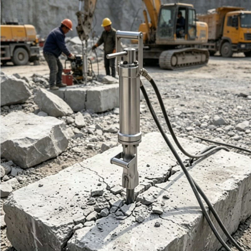 Power Tools Hydraulic - เครื่องแยกหินไฮดรอลิกไฟฟ้า 42 มม. เครื่องมือแยกหินทรงพลัง เครื่องแยกหินไฮดรอลิกสำหรับการแยกและทำลายคอนกรีต