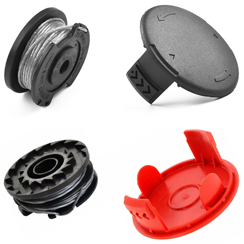 Power Tools Red - แกนม้วนด้ายสีแดง/ดำ 1 ชิ้น พร้อมฝาครอบ ใช้ได้กับเครื่องตัดหญ้า BOSCH