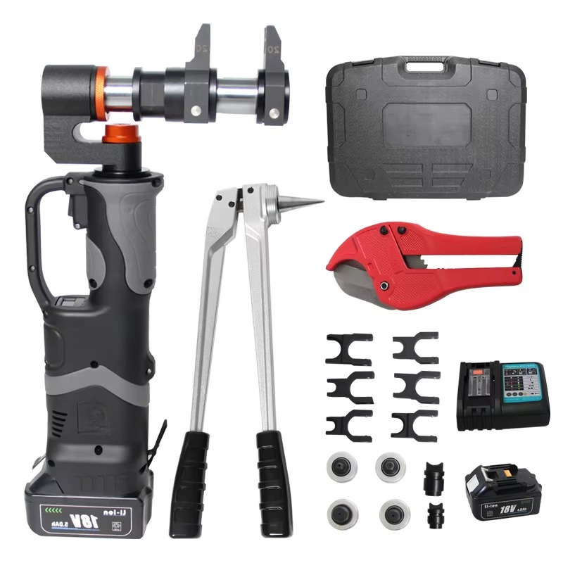 Power Tools Hydraulic - เครื่องมือจีบและขยายท่อแบบไฮดรอลิก PZ-1632S ใช้แบตเตอรี่ สำหรับงานประปา PEX