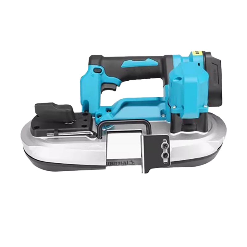 Power Tools Portable - เลื่อยสายพานไร้สายแบบพกพา 490W พร้อมแบตเตอรี่ลิเธียม เครื่องมือตัดโลหะและไม้แบบมือถือ 18V เครื่องตัดไร้สาย