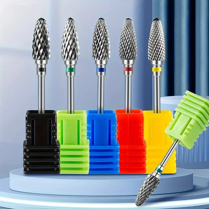 Power Tools Icon - ดอกสว่านเจียรเล็บทังสเตนคาร์ไบด์ 1 ชิ้น อุปกรณ์เสริมสำหรับเครื่องเจียรเล็บไฟฟ้า หัวเจียรสำหรับล้างเจลขัดเงาเล็บ เครื่องมือทำเล็บ