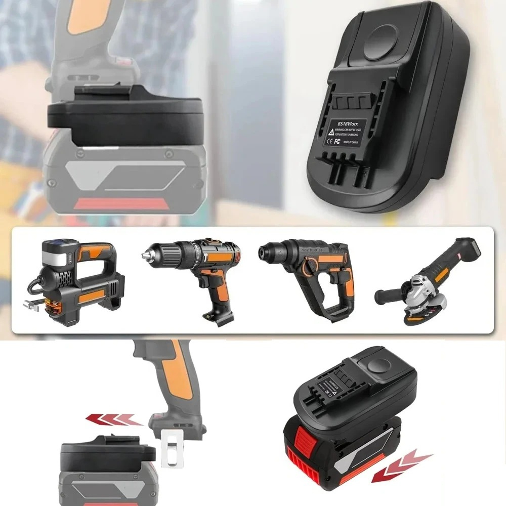 Power Tools Online - อะแดปเตอร์แบตเตอรี่ BOS18Worx สำหรับบ๊อช 18V GBA ตัวแปลงแบตเตอรี่สำหรับ