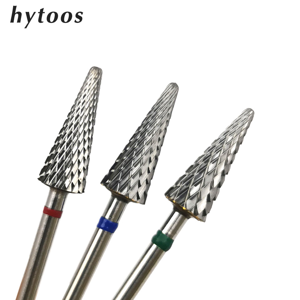 Power Tools Icon - Hytoos เครื่องกัดคาร์ไบด์ที่กรอเล็บทรงกรวยสำหรับทำเล็บแบบหมุนเครื่องมืออุปกรณ์ Bor listrik
