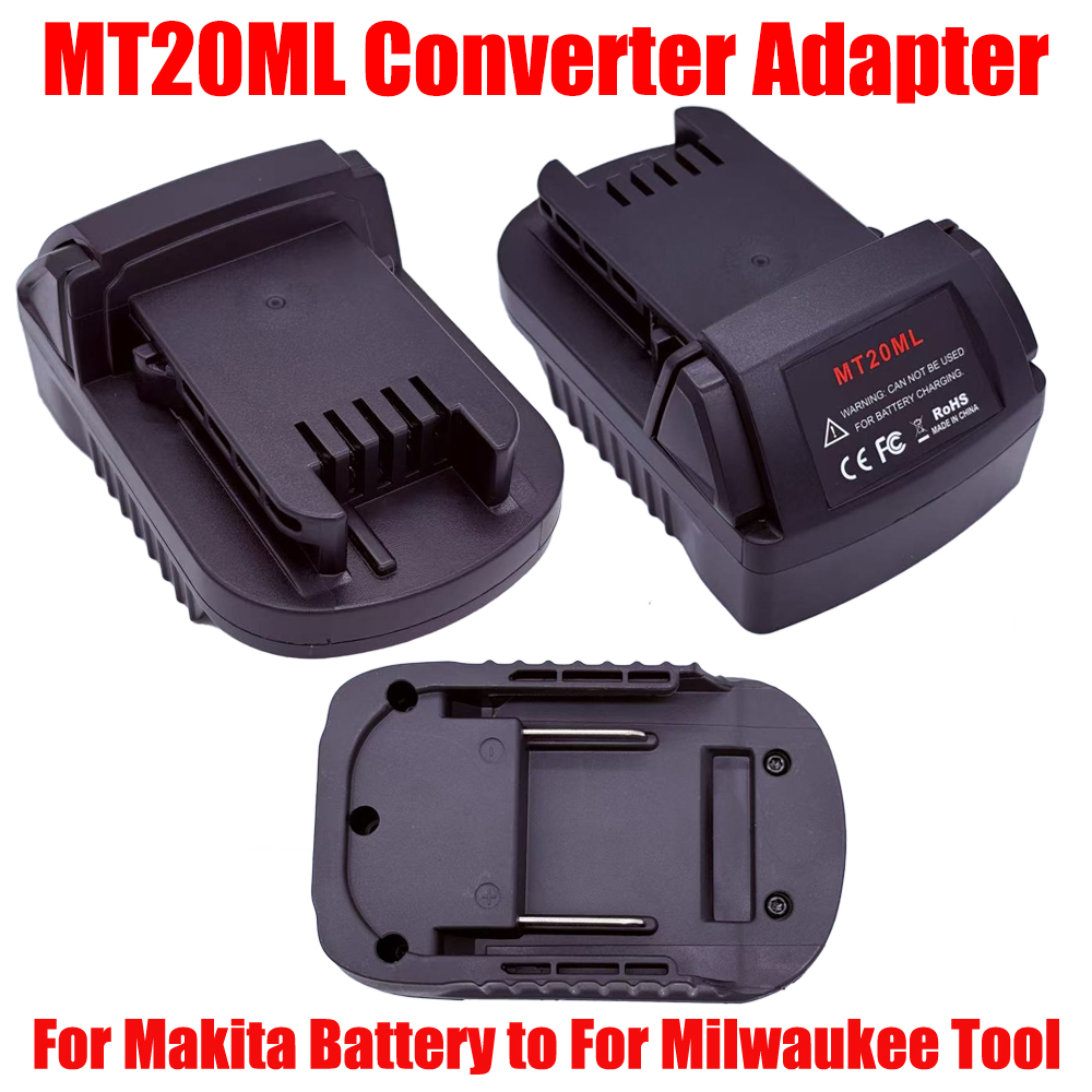 Power Tools Milwaukee - อะแดปเตอร์แบตเตอรี่ ALASICKA สำหรับแปลงแบตเตอรี่ลิเธียม Makita 18V ให้ใช้งานกับเครื่องมือไร้สายแบตเตอรี่ลิเธียมไอออน