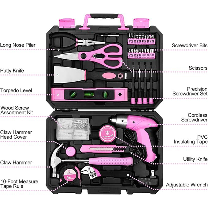 DEKO DKMT98-GP สีชมพู 98 ชิ้นช - Power Tools Pink บทวิจารณ์และราคา