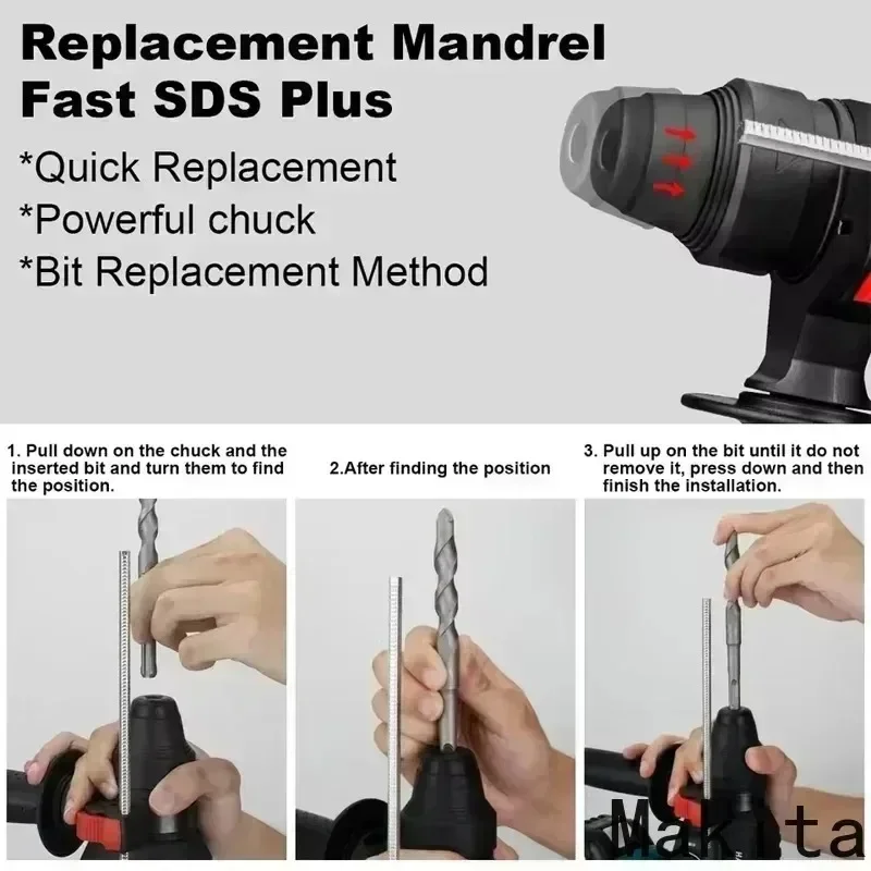 สว่านไร้สาย Makita Hammer Brus - Power Tools Online บทวิจารณ์และราคา
