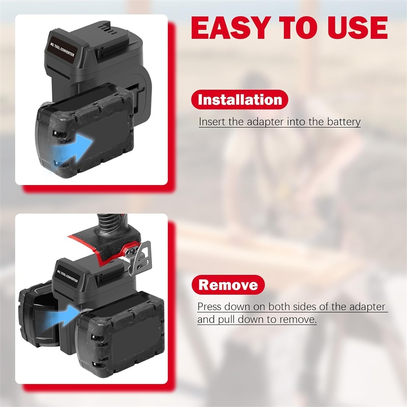 อะแดปเตอร์แบตเตอรี่ 2 in 1 สำห - Power Tools Red บทวิจารณ์และราคา