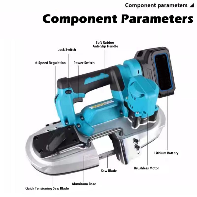 เลื่อยสายพานไร้สายแบบพกพา 490W - Power Tools Portable บทวิจารณ์และราคา