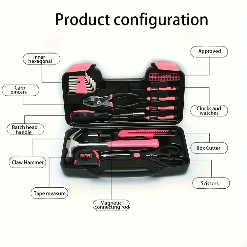 XMSJ ชุดเครื่องมือสีชมพู ประกอ - Power Tools Pink บทวิจารณ์และราคา