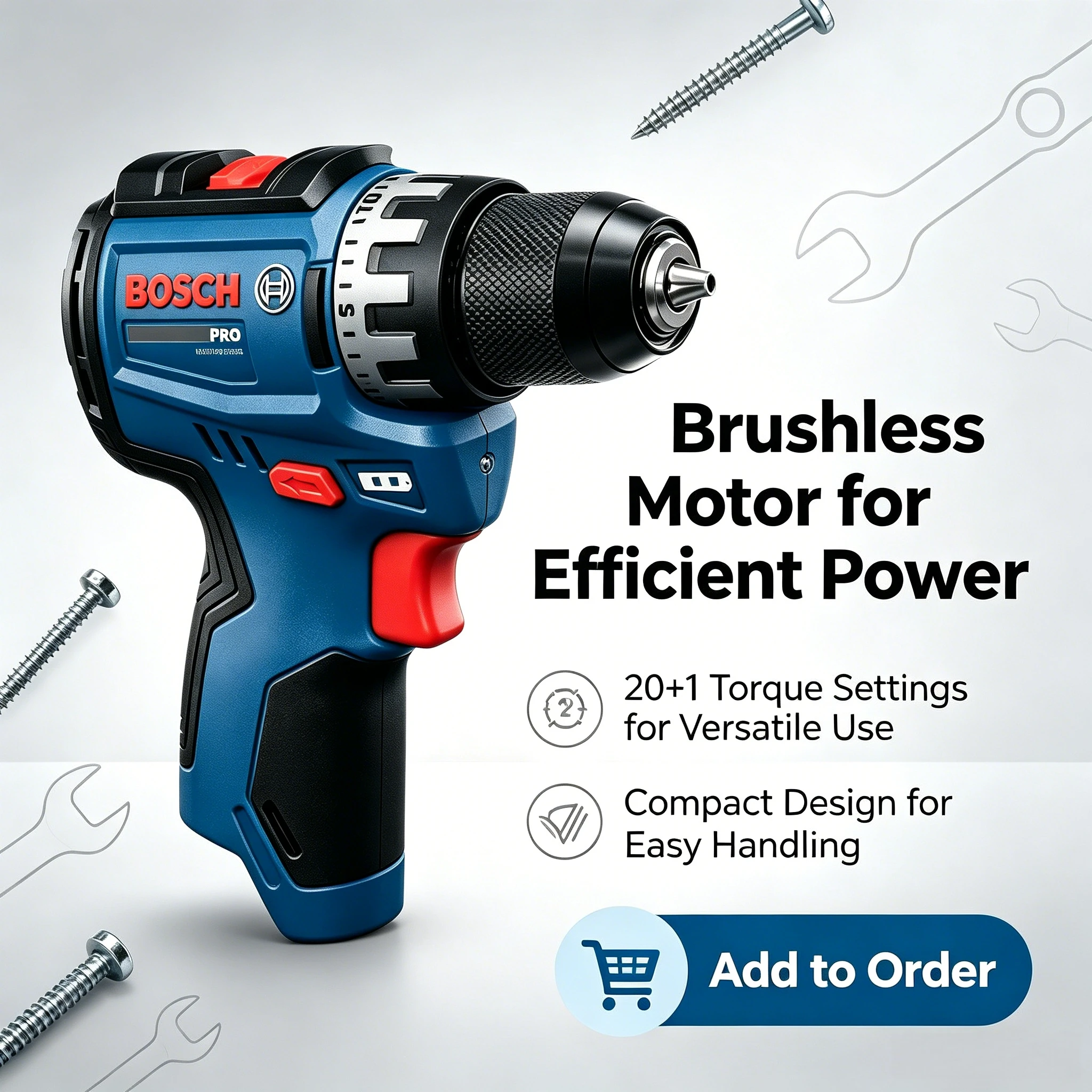 สว่านไร้สาย Bosch Professional - Power Tools Online บทวิจารณ์และราคา