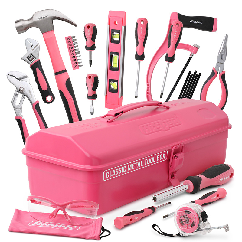 ชุดเครื่องมือซ่อมแซมบ้าน Hi-Sp - Power Tools Pink บทวิจารณ์และราคา