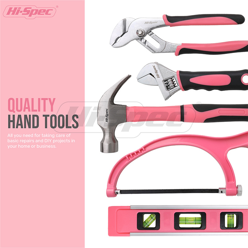 ชุดเครื่องมือซ่อมแซมบ้าน Hi-Sp - Power Tools Pink บทวิจารณ์และราคา