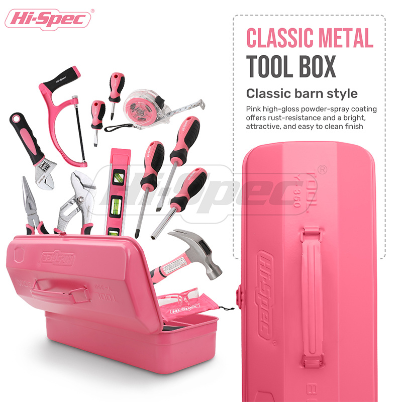 ชุดเครื่องมือซ่อมแซมบ้าน Hi-Sp - Power Tools Pink บทวิจารณ์และราคา