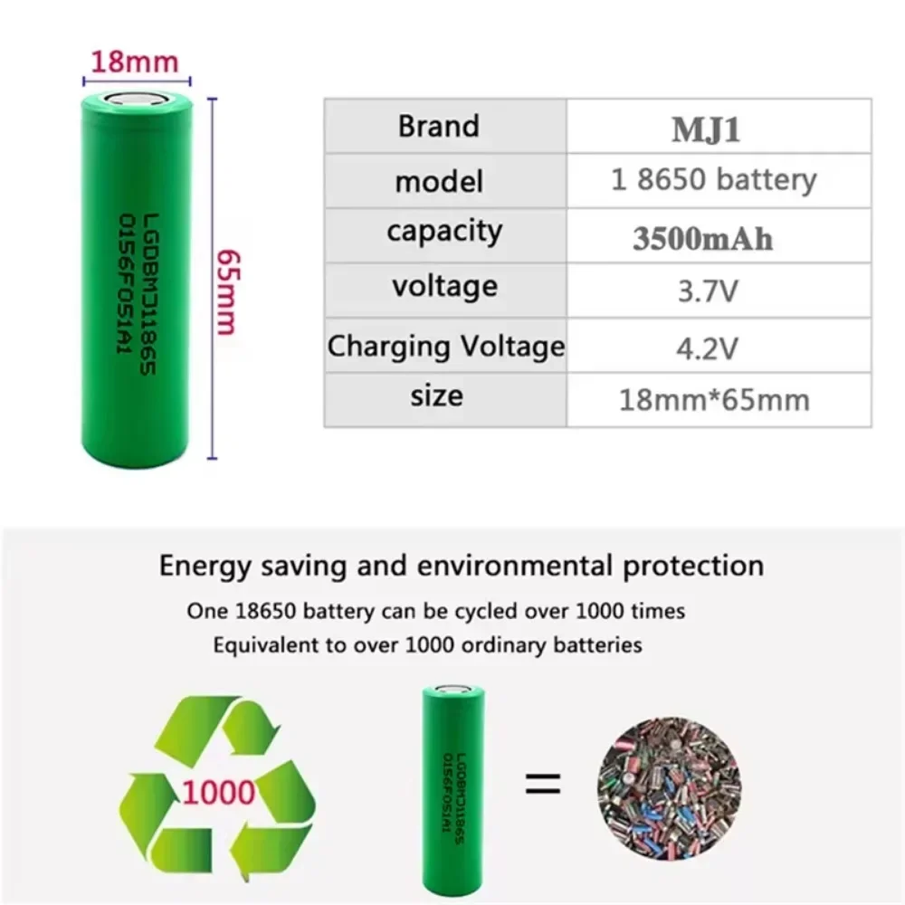 INR18650 MJ1 3500mAh 3.7V 25A  - Power Tools Ltd บทวิจารณ์และราคา