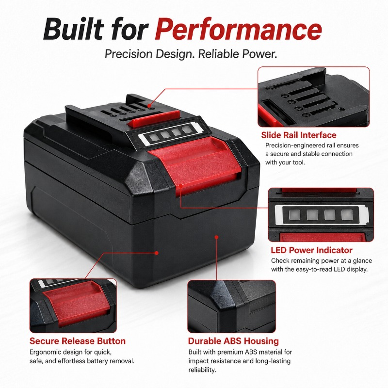 แบตเตอรี่ลิเธียมไอออน 18V 5.0A - Power Tools Einhell บทวิจารณ์และราคา