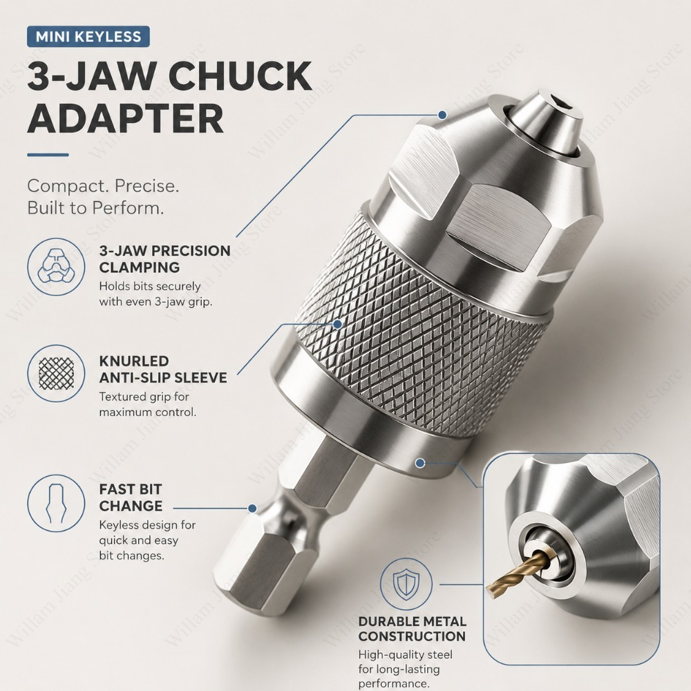 อะแดปเตอร์หัวจับดอกสว่าน 3 ขา  - Power Tools Online บทวิจารณ์และราคา