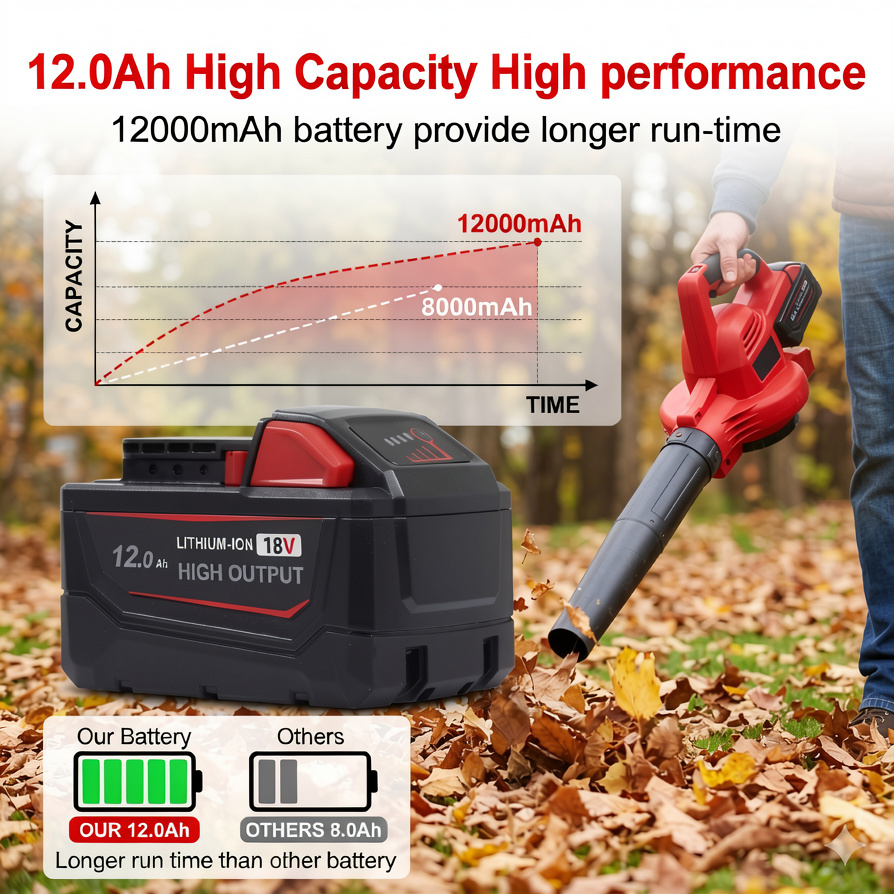 แบตเตอรี่ทดแทนกำลังสูง 18V 12. - Power Tools Milwaukee บทวิจารณ์และราคา