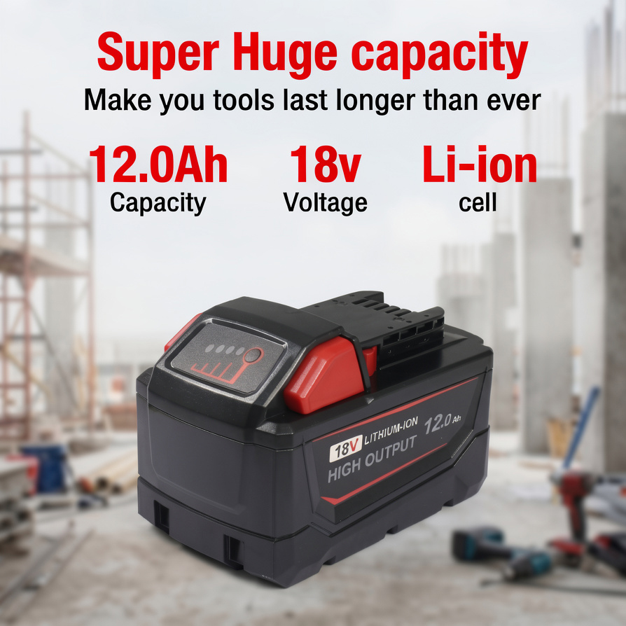 แบตเตอรี่ทดแทนกำลังสูง 18V 12. - Power Tools Milwaukee บทวิจารณ์และราคา