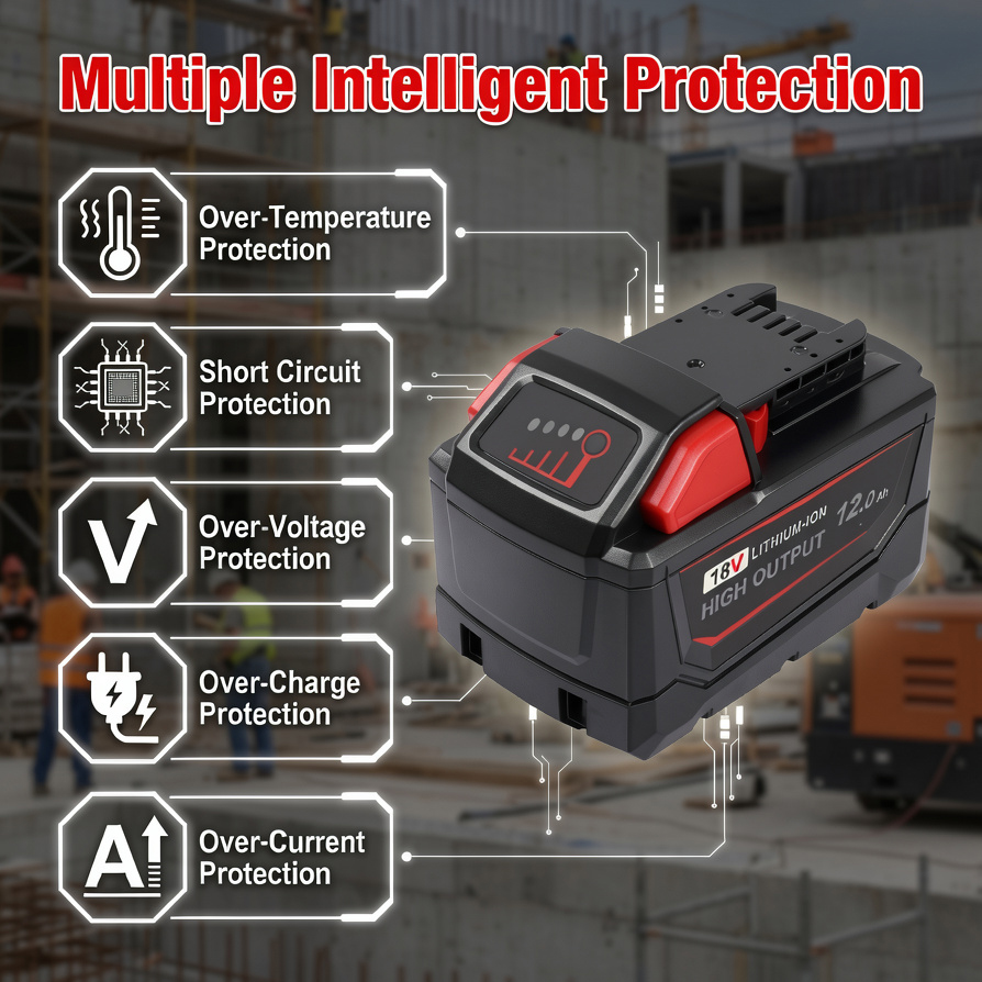 แบตเตอรี่ทดแทนกำลังสูง 18V 12. - Power Tools Milwaukee บทวิจารณ์และราคา